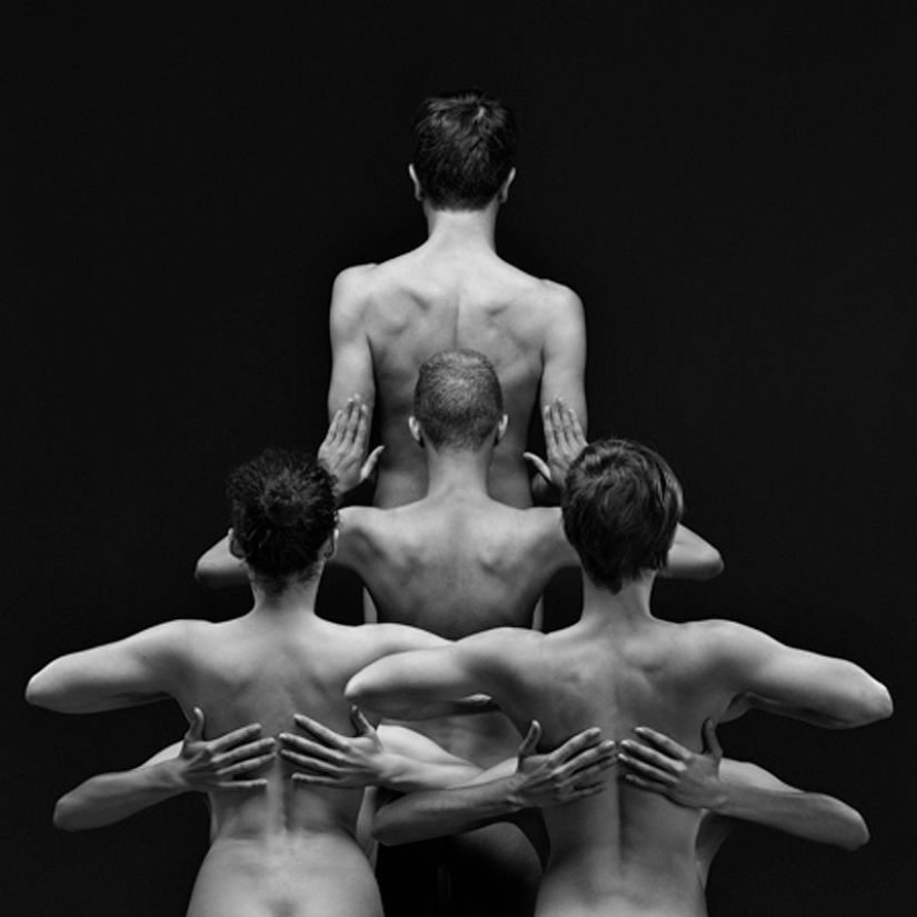 Patrones de borrado de personas desnudas por Olivier Valsecchi