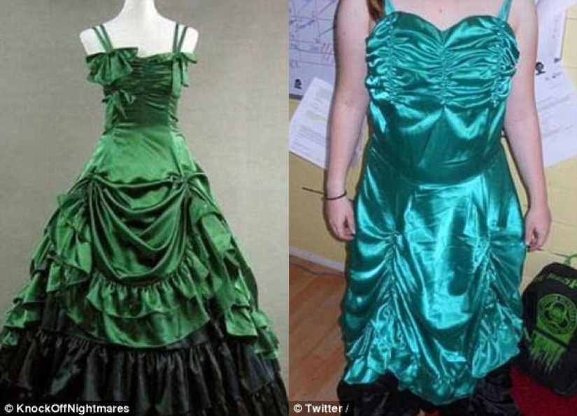 Pedir un vestido de fiesta en línea: expectativa y realidad