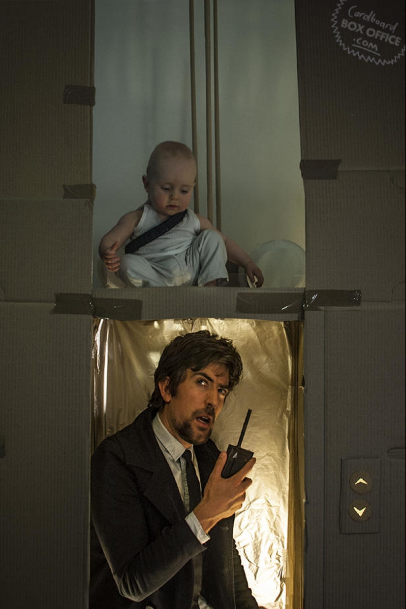 Películas de cartón: divertidos padres recrean películas famosas