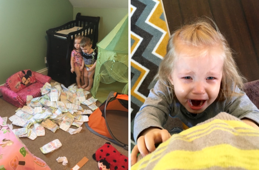 "People are constantly asking what it's like to have three children. I answered with photos" "People are constantly asking what it's like to have three children. I answered with photos"