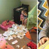 "People are constantly asking what it's like to have three children. I answered with photos"