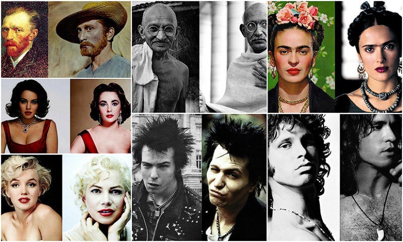 Personalidades y actores reales que plasmaron su imagen en la pantalla.