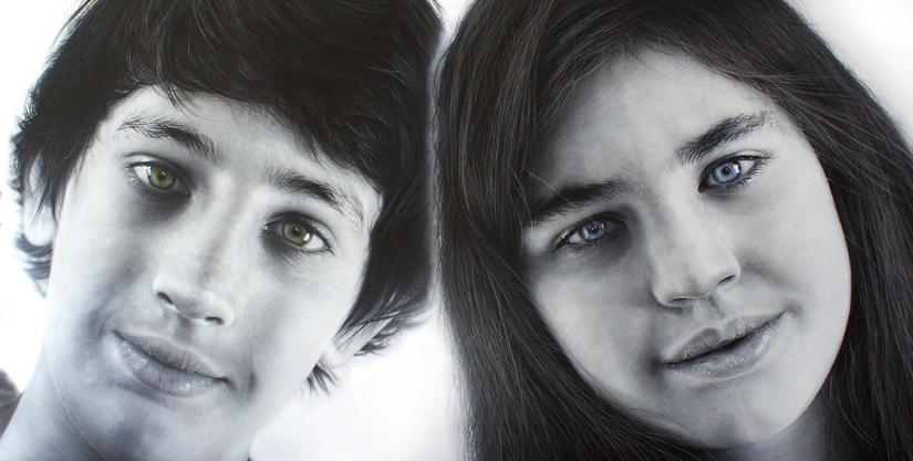 Photorealistic portraits of Simon Hennessy