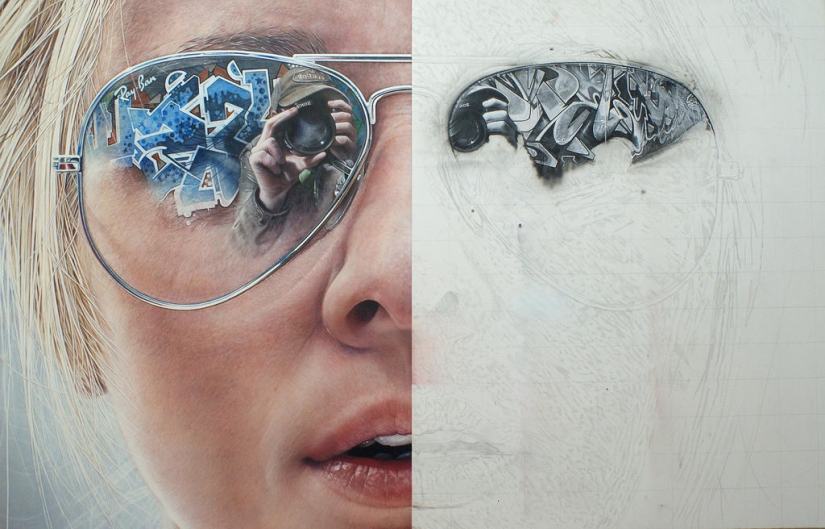 Photorealistic portraits of Simon Hennessy