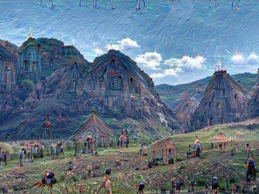 Pictures drawn by artificial intelligence created by Google
