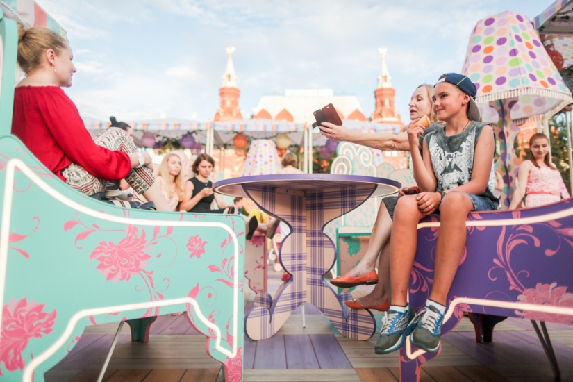 Pingüinos rosados y toneladas de helado en Moscú