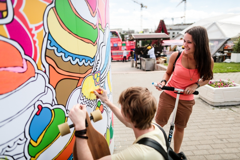 Pingüinos rosados y toneladas de helado en Moscú