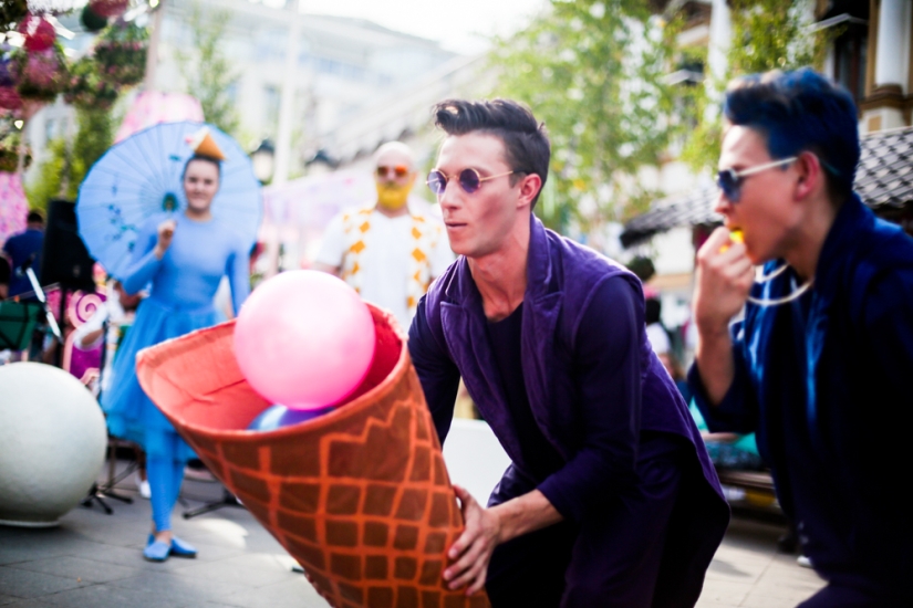 Pingüinos rosados y toneladas de helado en Moscú
