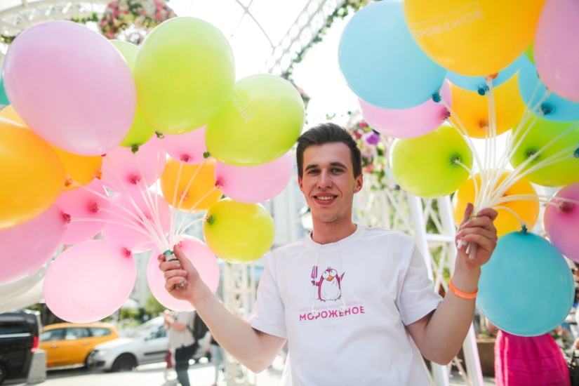 Pingüinos rosados y toneladas de helado en Moscú