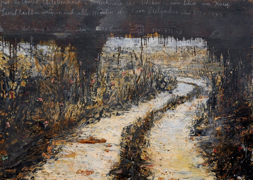 Pinturas de plomo, hierba y dolor: cómo se monta la exposición de Anselm Kiefer en el Museo Estatal del Hermitage