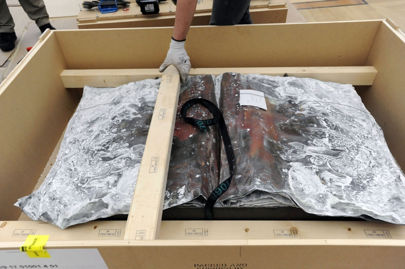 Pinturas de plomo, hierba y dolor: cómo se monta la exposición de Anselm Kiefer en el Museo Estatal del Hermitage