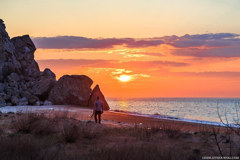 Playas generales de la península de Kerch