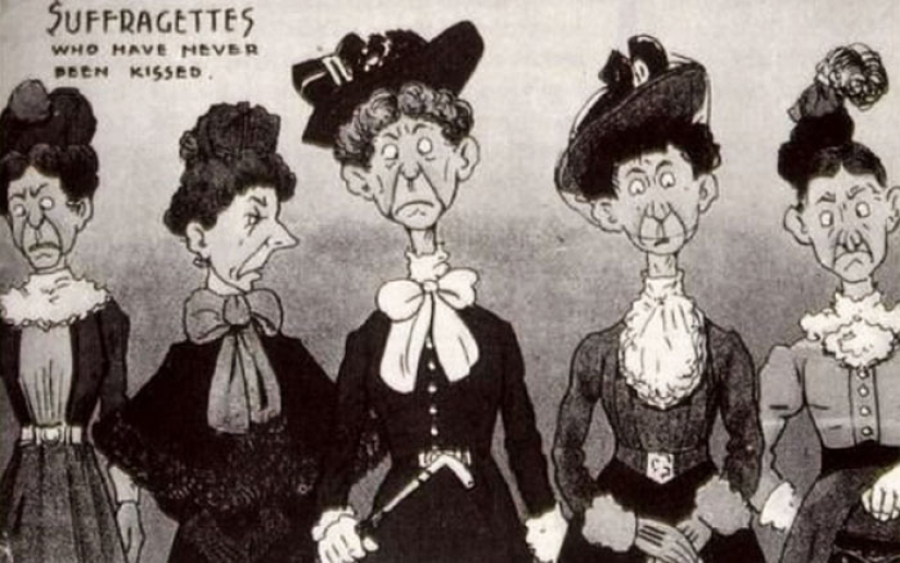 Postales retro que muestran el miedo de la sociedad al empoderamiento de las mujeres