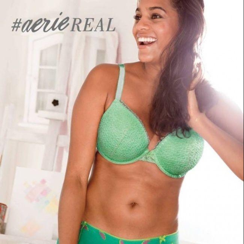 Primer anuncio de lencería sin photoshop