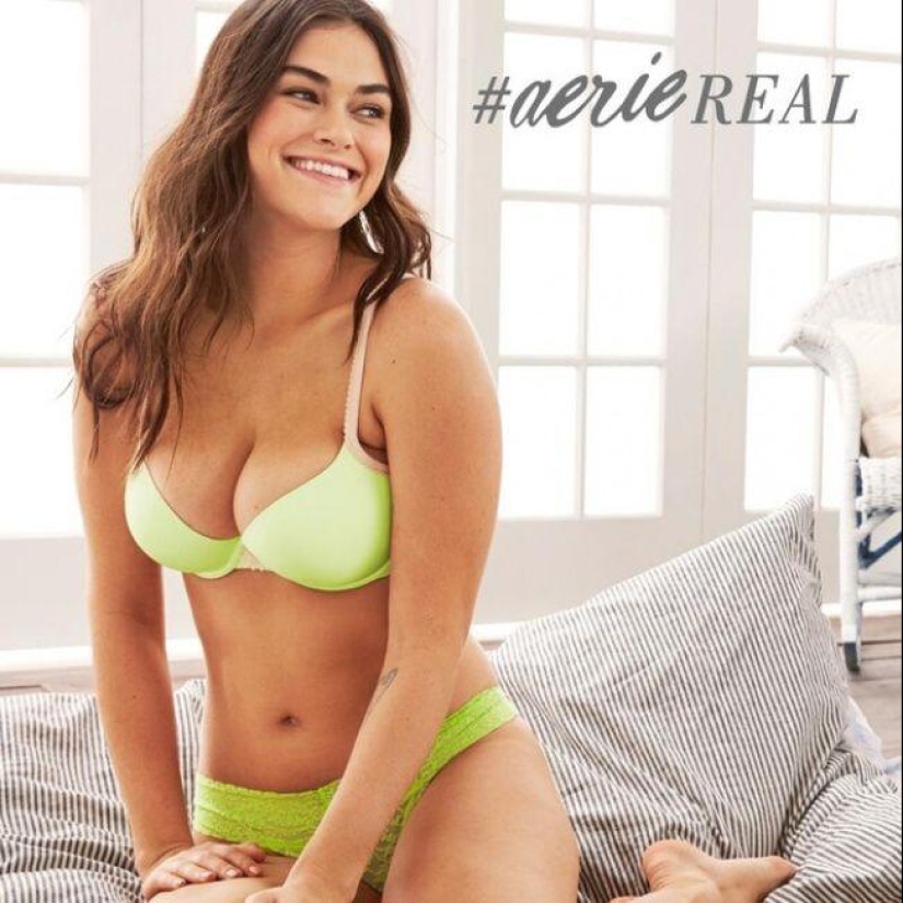 Primer anuncio de lencería sin photoshop