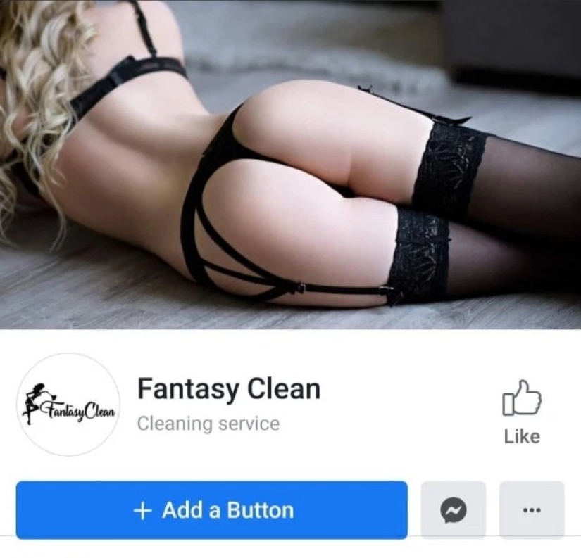 Pure temptation: a British woman cleans the house in what her mother gave birth to