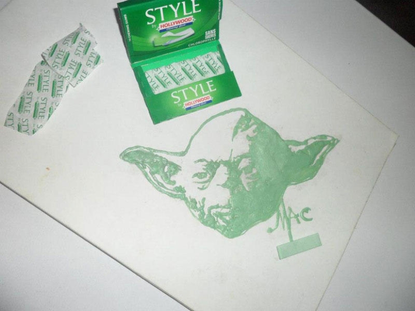 Quick pictures painted with drinks and food Quick pictures painted with drinks and food