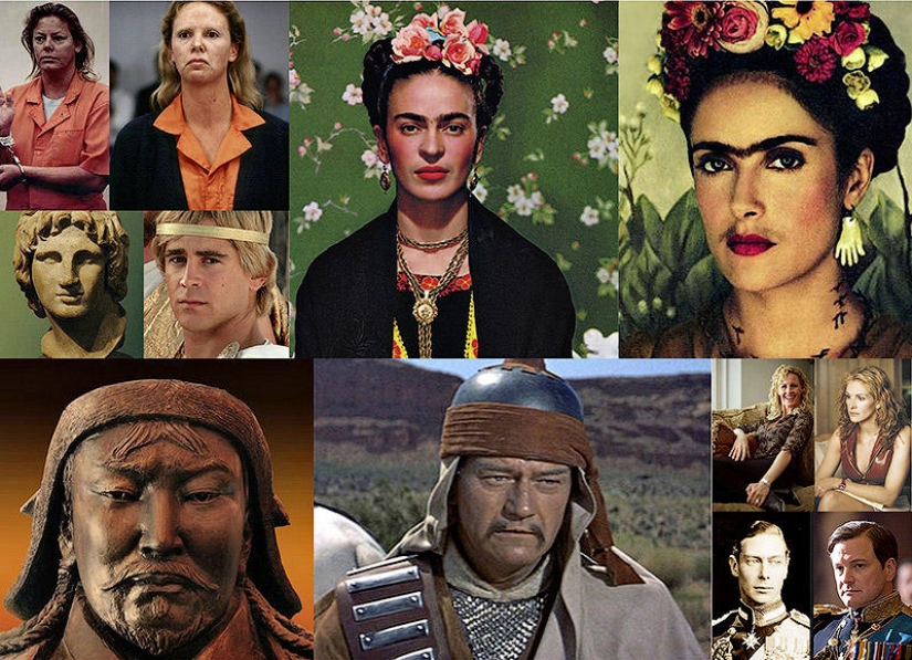 Real personalities and actors who embodied their image on the screen