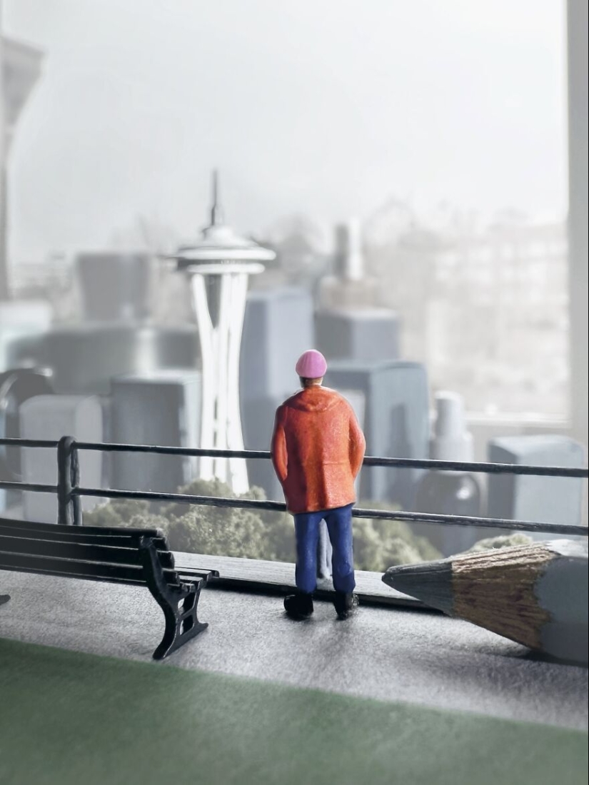 Recreo lugares de todo el mundo en mi escritorio usando miniaturas, y aquí están los mejores