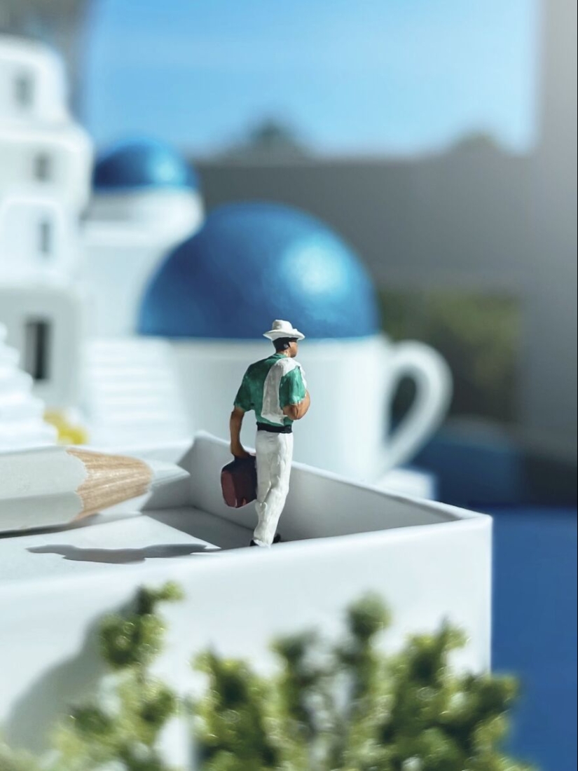 Recreo lugares de todo el mundo en mi escritorio usando miniaturas, y aquí están los mejores