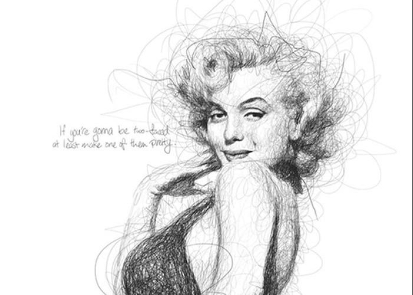 Retratos dibujados por un niño con dislexia Retratos dibujados por un niño con dislexia