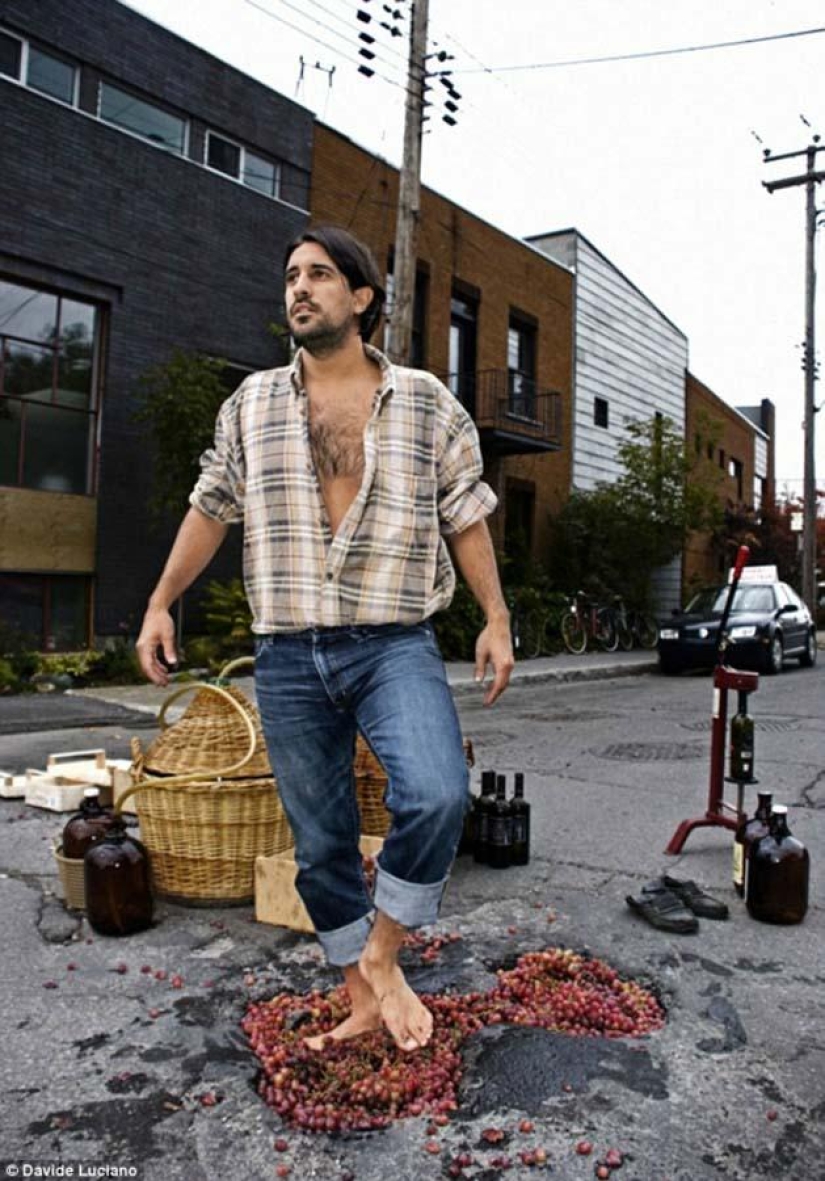 Road potholes as an art object Road potholes as an art object