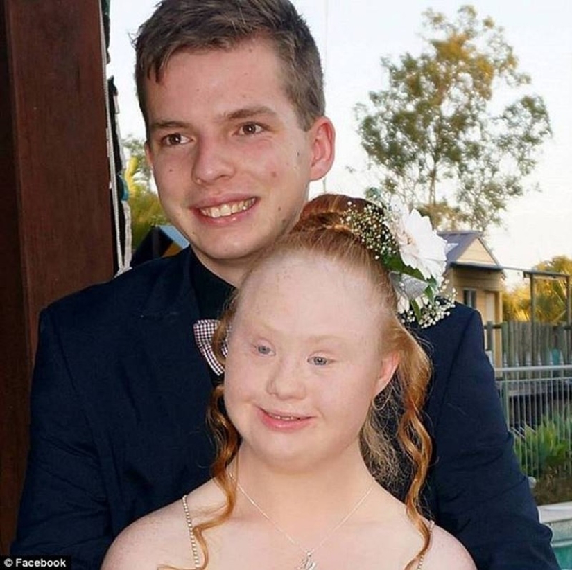 Romantic photos of Down syndrome model Madeleine Stewart and her boyfriend Romantic photos of Down syndrome model Madeleine Stewart and her boyfriend