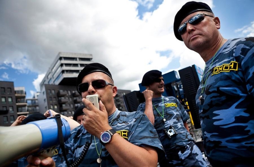"Russian OMON" took part in the gay parade in Amsterdam "Russian OMON" took part in the gay parade in Amsterdam