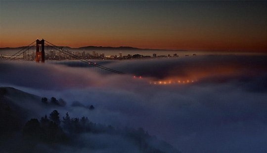 San Francisco in the fog