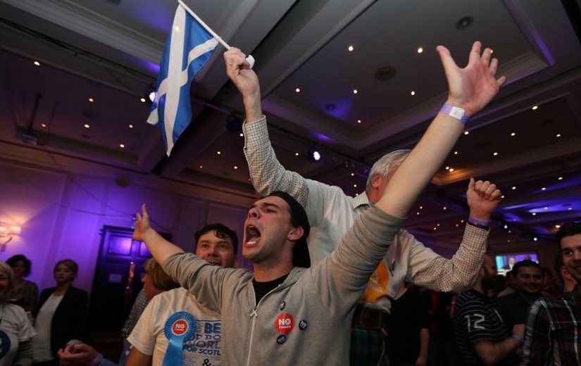 Scottish reaction to independence referendum results