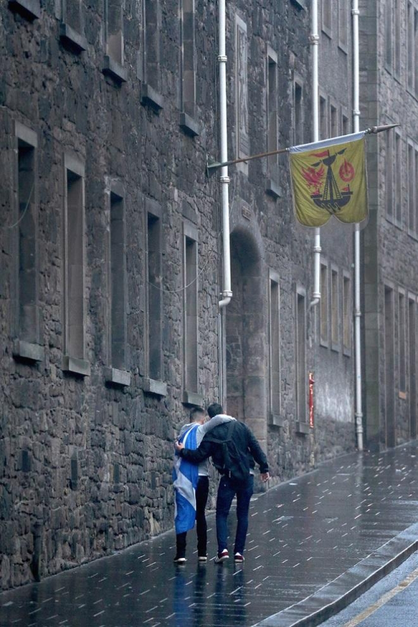 Scottish reaction to independence referendum results