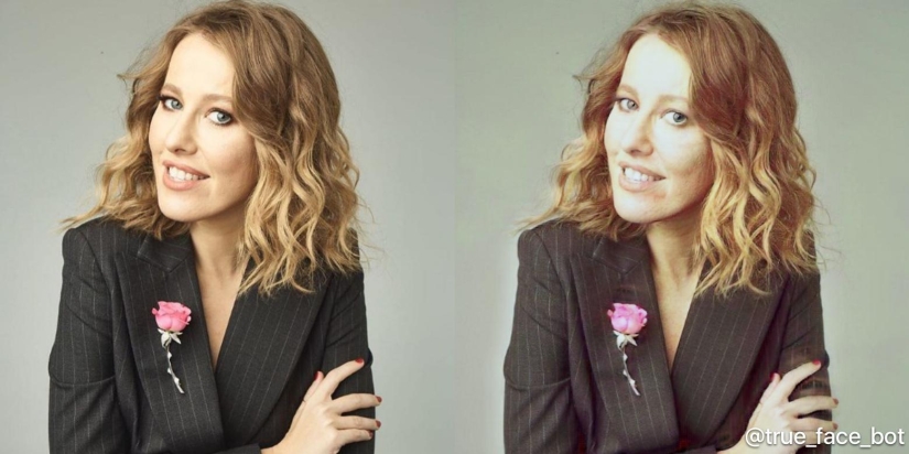 Se ha lanzado un bot "para quitar el maquillaje", que muestra los verdaderos rostros de las chicas pintadas