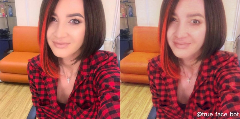 Se ha lanzado un bot "para quitar el maquillaje", que muestra los verdaderos rostros de las chicas pintadas