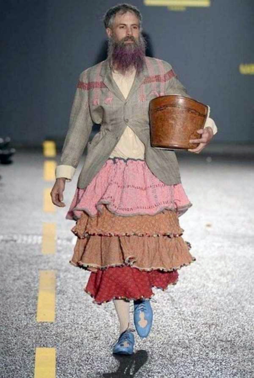 Shameful! How fashion designers mock men