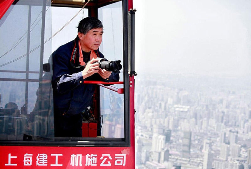 Shanghai through the eyes of a crane operator