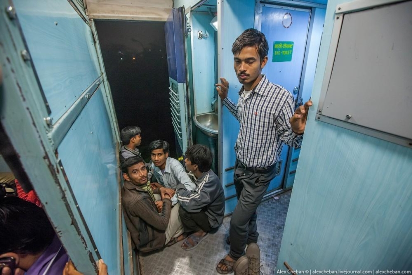 Shared carriage of an Indian train
