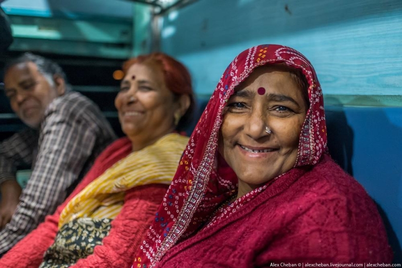 Shared carriage of an Indian train