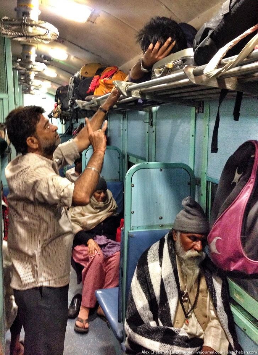 Shared carriage of an Indian train