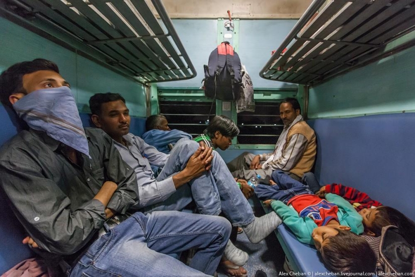 Shared carriage of an Indian train