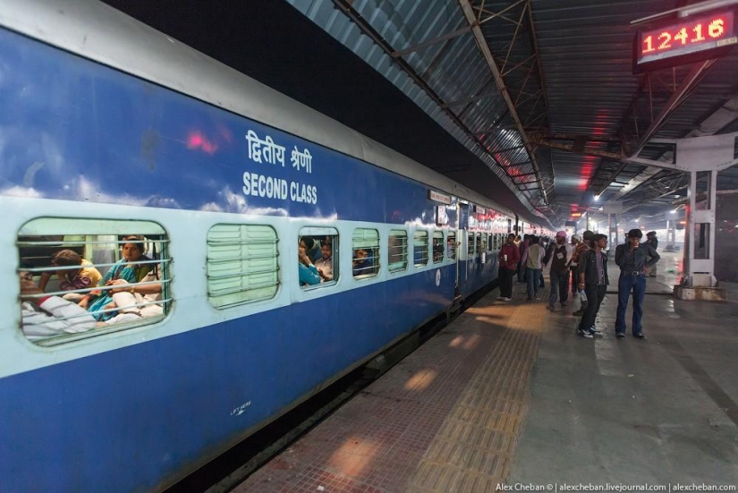 Shared carriage of an Indian train