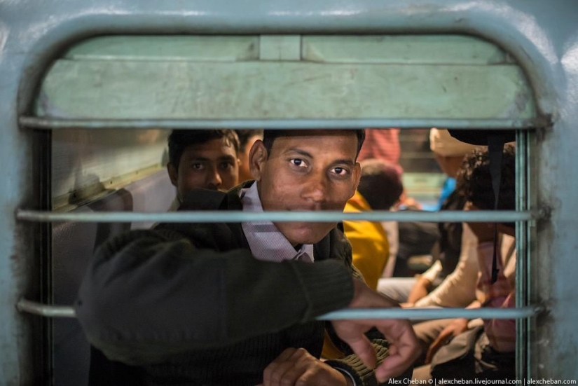 Shared carriage of an Indian train