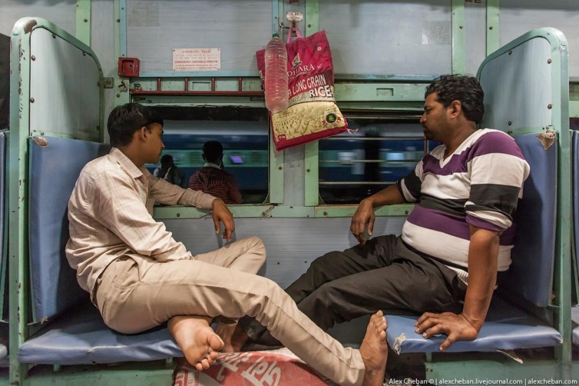 Shared carriage of an Indian train