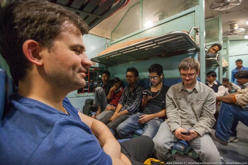 Shared carriage of an Indian train