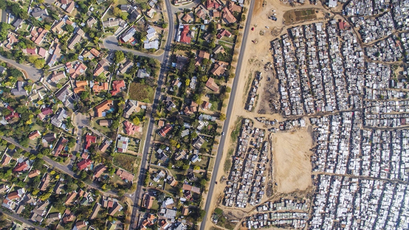 Shocking inequality in South Africa in the lens of a drone Shocking inequality in South Africa in the lens of a drone