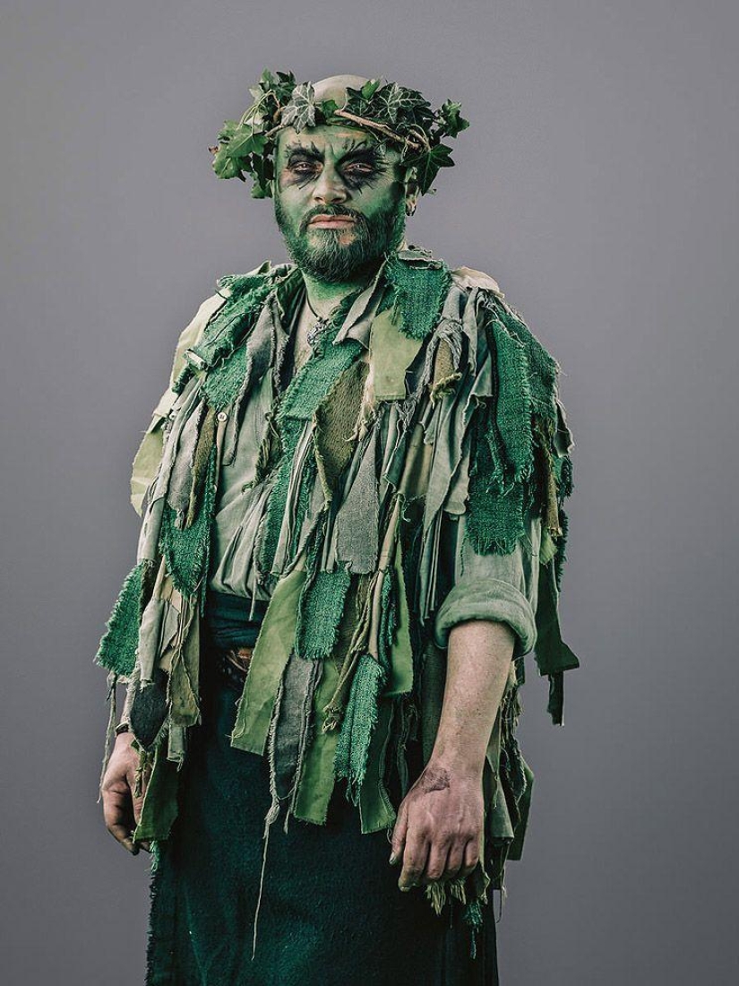 Shreks, elderly informals and other characters from the holiday Jack in green