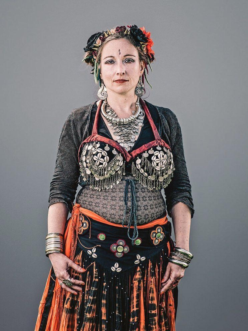 Shreks, elderly informals and other characters from the holiday Jack in green