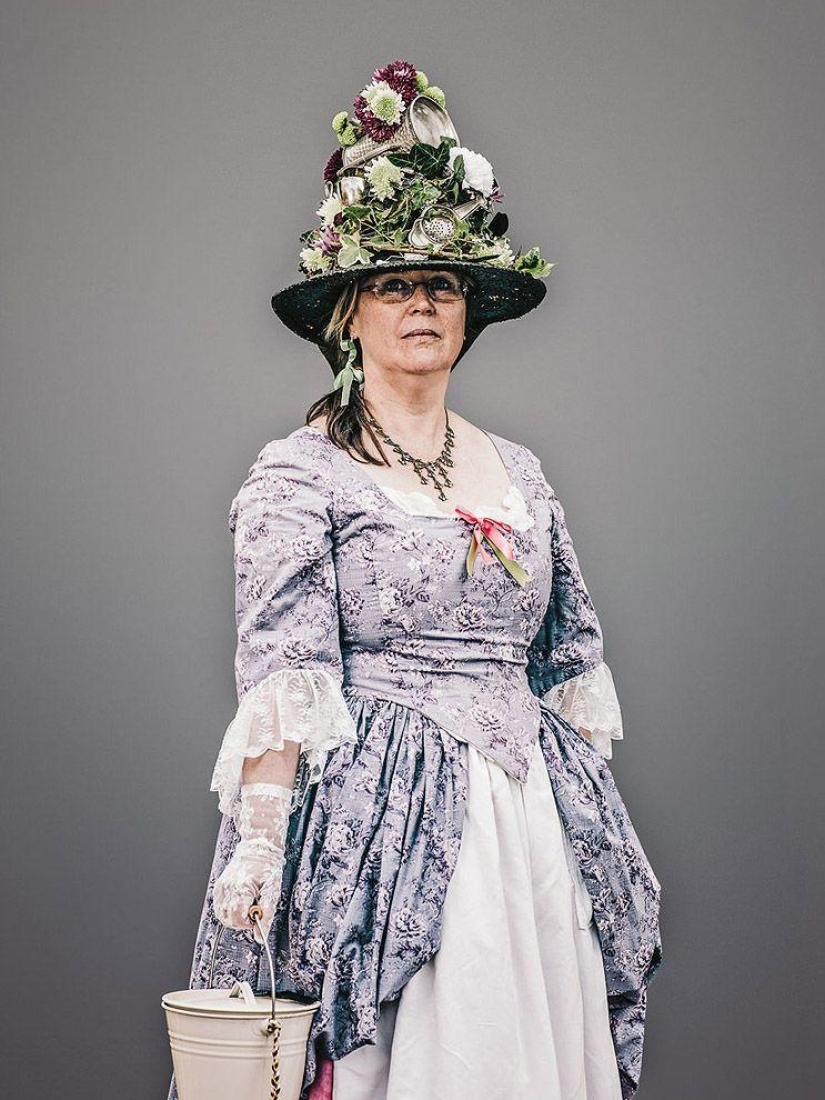 Shreks, elderly informals and other characters from the holiday Jack in green