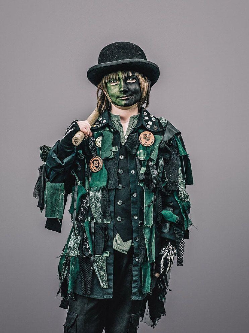 Shreks, elderly informals and other characters from the holiday Jack in green