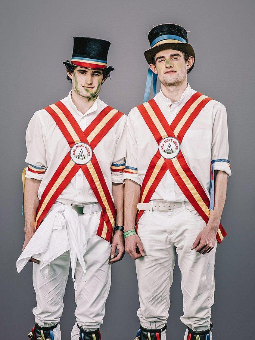 Shreks, elderly informals and other characters from the holiday Jack in green