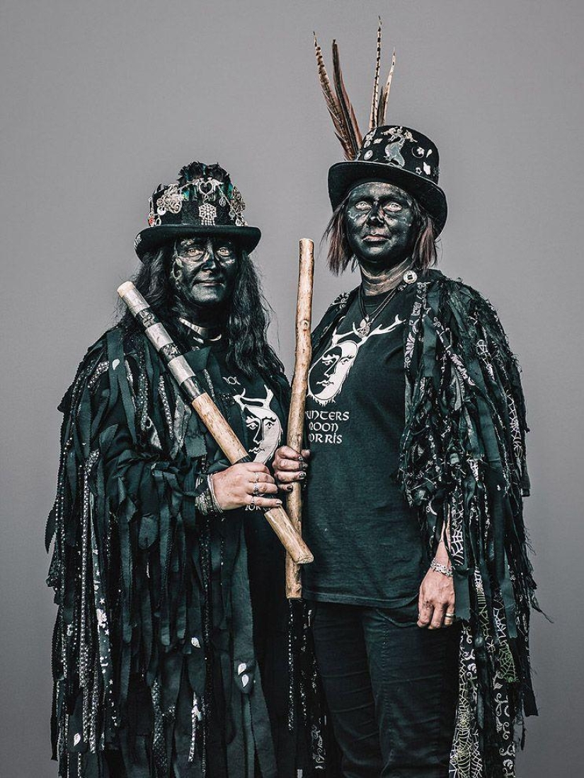 Shreks, elderly informals and other characters from the holiday Jack in green